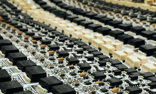 Assembly line of PCB components