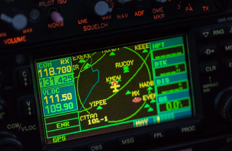 Digital aeronautical navigation system.